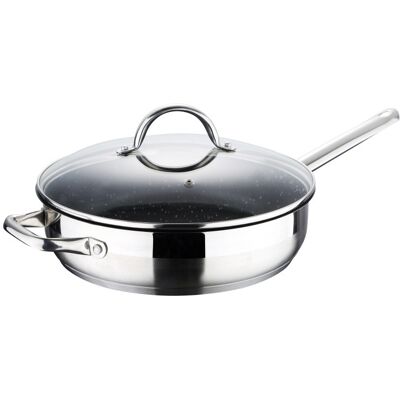 Bergner Pánev S Mramorovým Povrchem A Poklicí Gourmet 24 Cm Nerez Bg-9846-Mm Bergner Pánev S Mramorovým Povrchem A Poklicí Gourmet 24 Cm Nerez Bg-9846-Mm