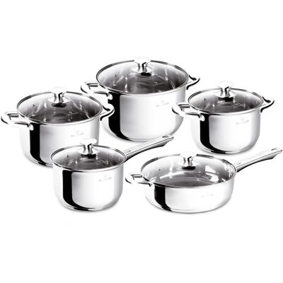 Blaumann Sada Nádobí Nerez 10 Ks Gourmet Line Bl-3874 Blaumann Sada Nádobí Nerez 10 Ks Gourmet Line Bl-3874