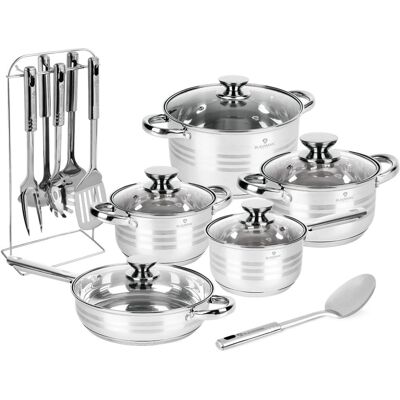 Blaumann Sada Nádobí Nerez 17 Ks Jumbo Gourmet Line Bl-4119 Blaumann Sada Nádobí Nerez 17 Ks Jumbo Gourmet Line Bl-4119