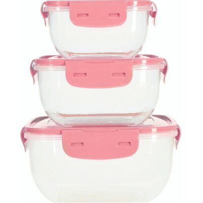 PERAGASHOP - 3x Kontejnery - 0.5/0.9/1.5 L - Transparentní - Potravinové kontejnery PERAGASHOP - 3x Kontejnery - 0.5/0.9/1.5 L - Transparentní - Potravinové kontejnery