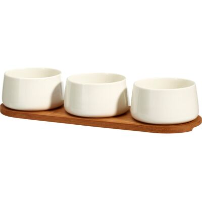 Excellent Houseware Sada Servírovacích Misek Porcelán 4 Ks Bílá Ko-210001590 Excellent Houseware Sada Servírovacích Misek Porcelán 4 Ks Bílá Ko-210001590