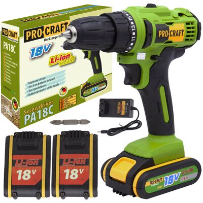 Procraft PA18C Bezdrátová vrtačka a šroubovák - Kompaktní hobby nástroj Procraft PA18C Bezdrátová vrtačka a šroubovák - Kompaktní hobby nástroj