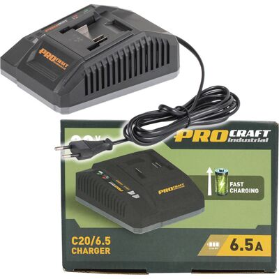 PROCRAFT INDUSTRIAL Procraft C20/6.5 Nabíječka Pro 20v Li-Ion Baterie Industrial PROCRAFT INDUSTRIAL Procraft C20/6.5 Nabíječka Pro 20v Li-Ion Baterie Industrial