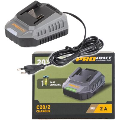 PROCRAFT INDUSTRIAL Procraft C20/2 Nabíječka Pro 20v Li-Ion Baterie Industrial PROCRAFT INDUSTRIAL Procraft C20/2 Nabíječka Pro 20v Li-Ion Baterie Industrial