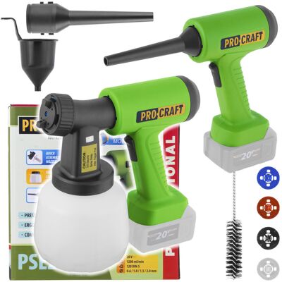 Procraft Pse22bb Aku Stříkací Pistole S Funkcí Ofukování (Bez Baterie A Nabíječky) Procraft Pse22bb Aku Stříkací Pistole S Funkcí Ofukování (Bez Baterie A Nabíječky)