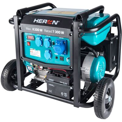 Heron 8896145 Elektrocentrála Benzínová 17hp/8,2kw, Podvozek, Elektrický Start Heron 8896145 Elektrocentrála Benzínová 17hp/8,2kw, Podvozek, Elektrický Start