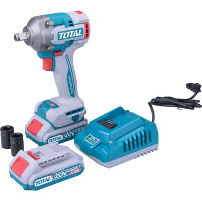 Total Tiwli2040 Utahovák Rázový Aku 1/2", Brushless, 400nm, 20 V Li-Ion (2x), Industrial Total Tiwli2040 Utahovák Rázový Aku 1/2", Brushless, 400nm, 20 V Li-Ion (2x), Industrial