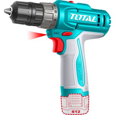 Total Tdli12206e Vrtací Šroubovák Aku, 12v, Li-Ion (2x), 1500mah Total Tdli12206e Vrtací Šroubovák Aku, 12v, Li-Ion (2x), 1500mah