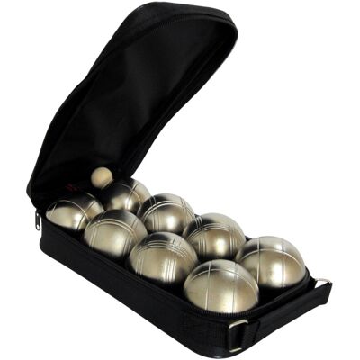 Petanque Sada Master 8 Matně Zlatých Koulí Obal Nylon Petanque Sada Master 8 Matně Zlatých Koulí Obal Nylon