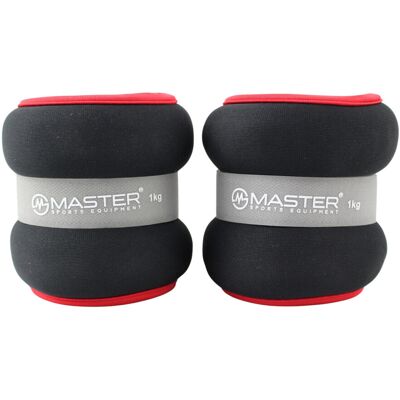Kondiční Zátěž Na Zápěstí A Nohy Master 2 X 1 Kg - Neopren Kondiční Zátěž Na Zápěstí A Nohy Master 2 X 1 Kg - Neopren