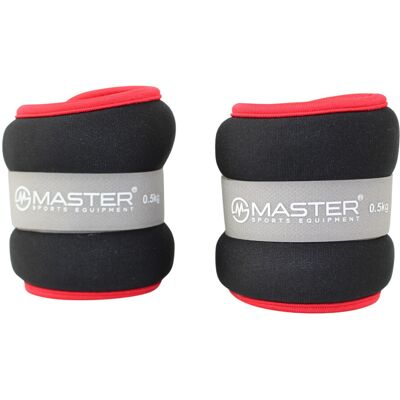 Kondiční Zátěž Na Zápěstí A Nohy Master 2 X 0,5 Kg - Neopren Kondiční Zátěž Na Zápěstí A Nohy Master 2 X 0,5 Kg - Neopren