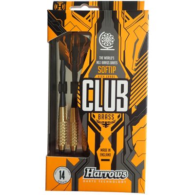 Kubisport 05-T12k-14 Harrows Soft Club Brass - 14g Kubisport 05-T12k-14 Harrows Soft Club Brass - 14g