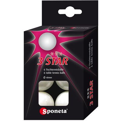 Míčky Na Stolní Tenis Sponeta *** 6ks Míčky Na Stolní Tenis Sponeta *** 6ks