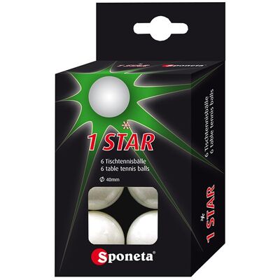 Míčky Na Stolní Tenis Sponeta * 6ks Míčky Na Stolní Tenis Sponeta * 6ks