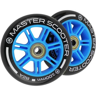 Náhradní Kolečka Na Koloběžky Master Stunt 100 Mm - Modré Náhradní Kolečka Na Koloběžky Master Stunt 100 Mm - Modré
