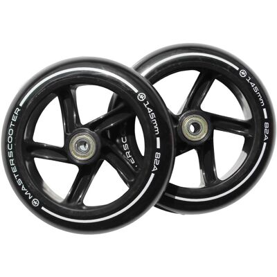 Náhradní Kolečka Na Koloběžky Master 145 Mm - Černé Náhradní Kolečka Na Koloběžky Master 145 Mm - Černé