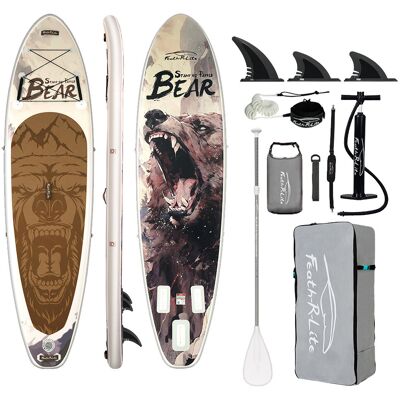 BESTWAY Kubisport 05-Pb350-H Paddleboard 350x90x15 Cm S Příslušenstvím Bílohnědý BESTWAY Kubisport 05-Pb350-H Paddleboard 350x90x15 Cm S Příslušenstvím Bílohnědý