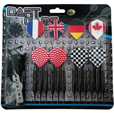 Šipky Master Black Plated Brass 12ks - Softip 18g Set Šipky Master Black Plated Brass 12ks - Softip 18g Set