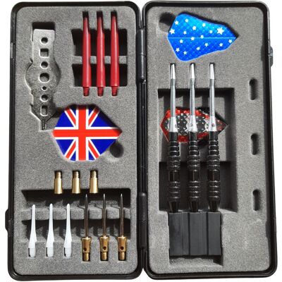 Šipky Master Black And Silver V Dárkové Krabičce 3ks - Softip-Steel 16g Set Šipky Master Black And Silver V Dárkové Krabičce 3ks - Softip-Steel 16g Set
