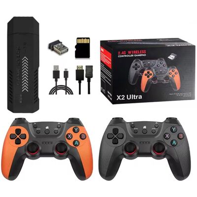 OEM X2 Ultra Retro konzole se dvěma bezdrátovými ovladači, HDMI, Game Stick, 4K OEM X2 Ultra Retro konzole se dvěma bezdrátovými ovladači, HDMI, Game Stick, 4K
