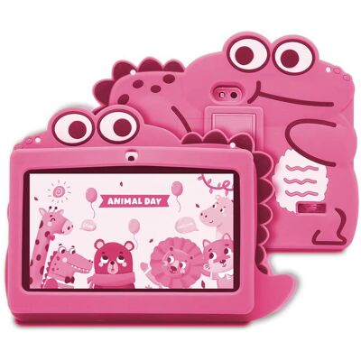 OEM Dětský tablet 7" HD s Androidem, ochranou zraku a baterií 4000 mAh, růžový OEM Dětský tablet 7" HD s Androidem, ochranou zraku a baterií 4000 mAh, růžový