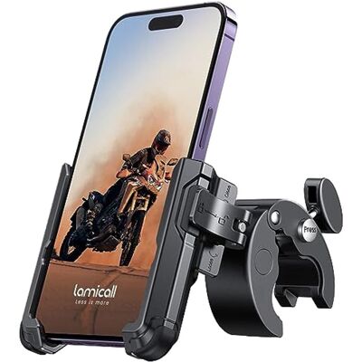 OEM Univerzální bezpečnostní držák telefonu na kolo / motorku s rychloupínáním, černý OEM Univerzální bezpečnostní držák telefonu na kolo / motorku s rychloupínáním, černý