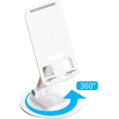 OEM Nastavitelný kovový držák na stůl 360°, bílý OEM Nastavitelný kovový držák na stůl 360°, bílý