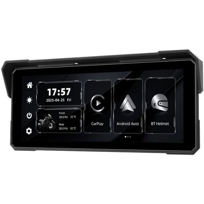 OEM Motocyklový 8,1" IPS displej s bezdrátovým Apple CarPlay a Android Auto OEM Motocyklový 8,1" IPS displej s bezdrátovým Apple CarPlay a Android Auto