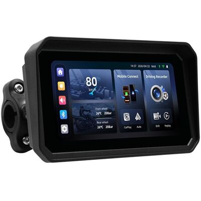 OEM Motocyklový displej 6,25" s bezdrátovým Apple CarPlay, Android Auto, DVR kamerami a TPMS OEM Motocyklový displej 6,25" s bezdrátovým Apple CarPlay, Android Auto, DVR kamerami a TPMS