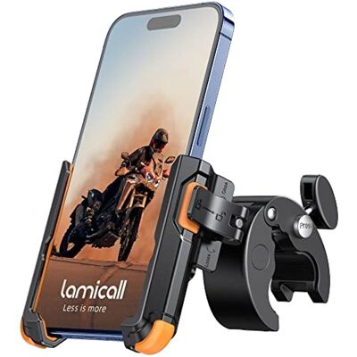 OEM Univerzální bezpečnostní držák telefonu na kolo / motorku s rychloupínáním, černo-oranžový OEM Univerzální bezpečnostní držák telefonu na kolo / motorku s rychloupínáním, černo-oranžový
