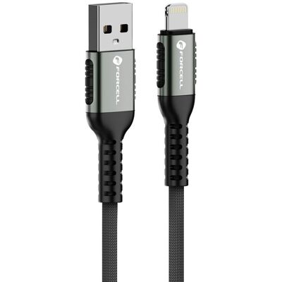 Forcell F-Energy kabel USB A - Lightning, 2,4A, 12W, 0,25 m, černý Forcell F-Energy kabel USB A - Lightning, 2,4A, 12W, 0,25 m, černý