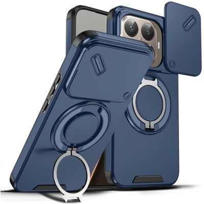 OEM Camslide Stand obal, Xiaomi 15T Pro, modrý OEM Camslide Stand obal, Xiaomi 15T Pro, modrý