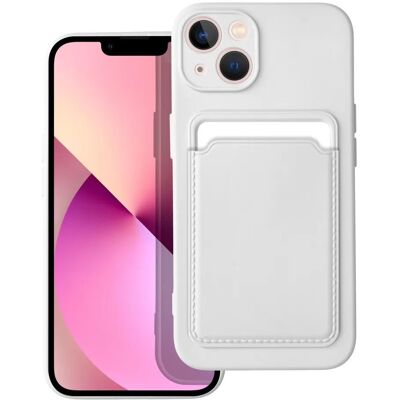 Forcell Card Case obal, iPhone 14 Plus, bílý Forcell Card Case obal, iPhone 14 Plus, bílý