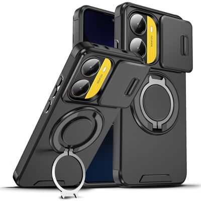 OEM Camslide Stand obal, Xiaomi Poco X7 Pro 5G, černý OEM Camslide Stand obal, Xiaomi Poco X7 Pro 5G, černý