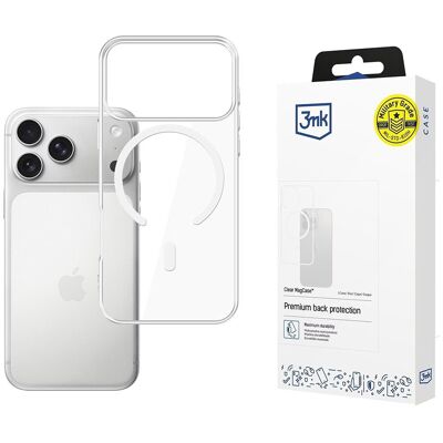 OEM 3mk Clear MagCase obal, iPhone 17 Pro Max / iPhone 18 Pro Max, průhledný OEM 3mk Clear MagCase obal, iPhone 17 Pro Max / iPhone 18 Pro Max, průhledný