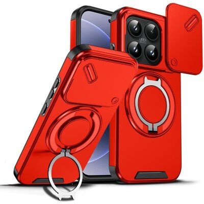 OEM Camslide Stand obal, Xiaomi 17, červený OEM Camslide Stand obal, Xiaomi 17, červený