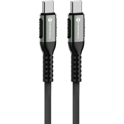 Forcell F-Energy kabel USB-C - USB-C, QC4.0, PD, 5A ,100W, 0,25 m, černý Forcell F-Energy kabel USB-C - USB-C, QC4.0, PD, 5A ,100W, 0,25 m, černý