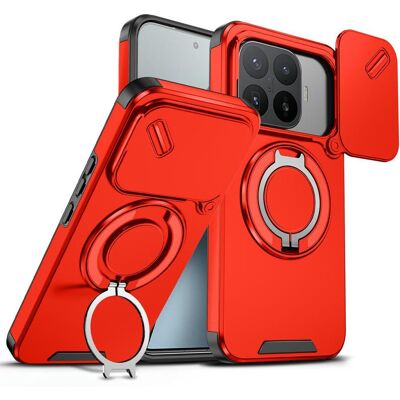 OEM Camslide Stand obal, Xiaomi 17T Pro, červený OEM Camslide Stand obal, Xiaomi 17T Pro, červený