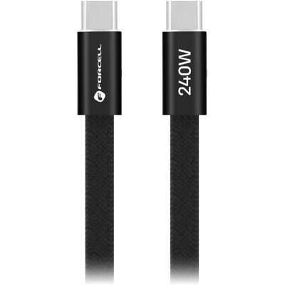 Forcell F-Energy kabel USB-C - USB-C, QC4.0, PD, 5A, 240W, 1,2 m, černý Forcell F-Energy kabel USB-C - USB-C, QC4.0, PD, 5A, 240W, 1,2 m, černý