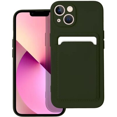 Forcell Card Case obal, iPhone 14 Plus, zelený Forcell Card Case obal, iPhone 14 Plus, zelený