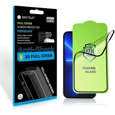 Forcell Nano 5D ochranné tvrzené sklo, iPhone 15 Plus, černé Forcell Nano 5D ochranné tvrzené sklo, iPhone 15 Plus, černé