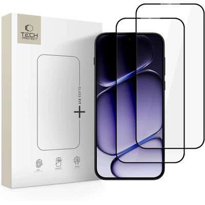 Tech-Protect Tvrzené sklo Fit+ OnePlus Nord 6, černé, 2 kusy Tech-Protect Tvrzené sklo Fit+ OnePlus Nord 6, černé, 2 kusy