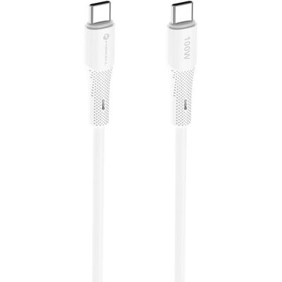 Forcell F-Energy kabel USB-C - USB-C, QC4.0, PD, 5A, 100W, 1 m, bílý Forcell F-Energy kabel USB-C - USB-C, QC4.0, PD, 5A, 100W, 1 m, bílý