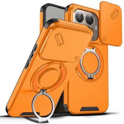 OEM Camslide Stand obal, Xiaomi 15T Pro, oranžový OEM Camslide Stand obal, Xiaomi 15T Pro, oranžový