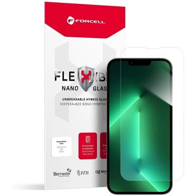 Forcell Flexible Nano Glass hybridní sklo, iPhone 13 Pro Max / 14 Plus, průhledné Forcell Flexible Nano Glass hybridní sklo, iPhone 13 Pro Max / 14 Plus, průhledné