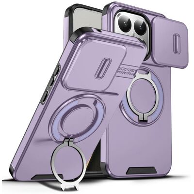 OEM Camslide Stand obal, Xiaomi 15T, fialový OEM Camslide Stand obal, Xiaomi 15T, fialový