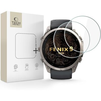 Tech-Protect Tvrzené sklo Glass Fit+, Garmin Fenix 9 Pro (51 mm), 2 kusy Tech-Protect Tvrzené sklo Glass Fit+, Garmin Fenix 9 Pro (51 mm), 2 kusy