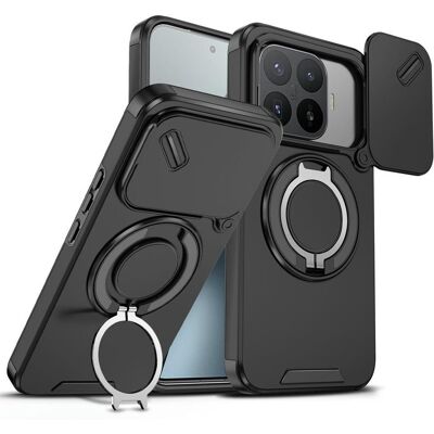 OEM Camslide Stand obal, Xiaomi 17T Pro, černý OEM Camslide Stand obal, Xiaomi 17T Pro, černý