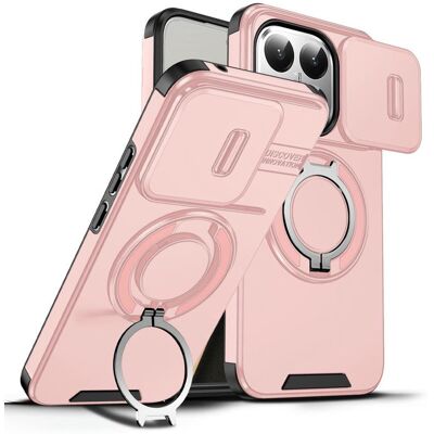 OEM Camslide Stand obal, Xiaomi 15T, růžový OEM Camslide Stand obal, Xiaomi 15T, růžový
