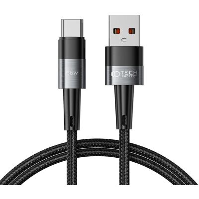 Tech-Protect UltraBoost USB-C kabel, 66W / 6A, 1 m, šedý Tech-Protect UltraBoost USB-C kabel, 66W / 6A, 1 m, šedý
